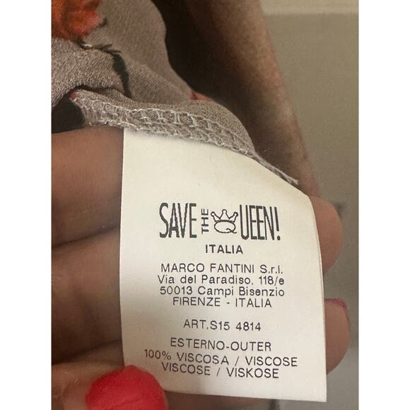 Save the Queen Dress Womens Small Floral Striped Sleeveless Mini Shift Pink Y2K - Picture 7 of 8